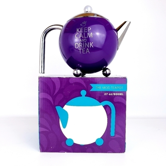 STEEPED Tea Mod Teapot w/ Teacup & Saucer Set - Picture 5 of 9